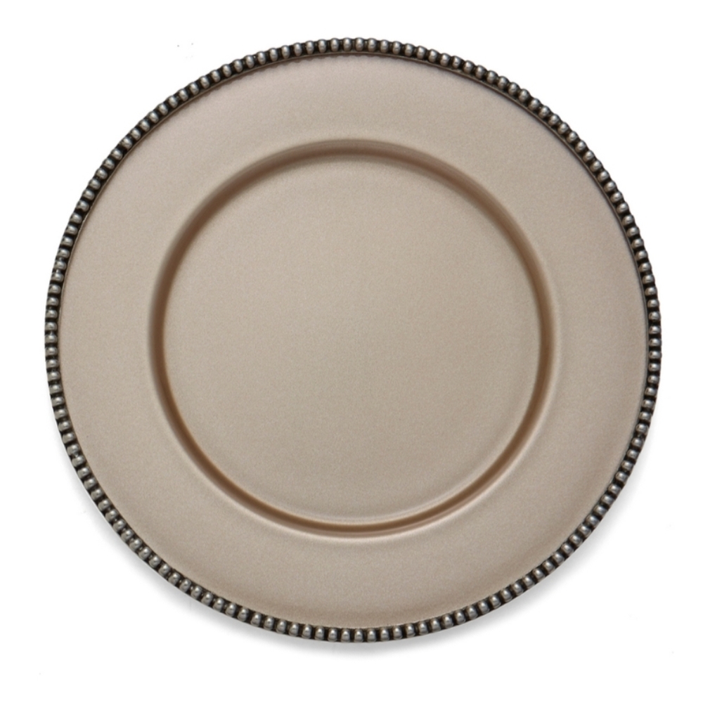 Arte Italica Perla Champagne Pewter Charger